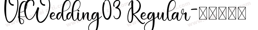 VfWedding03 Regular字体转换